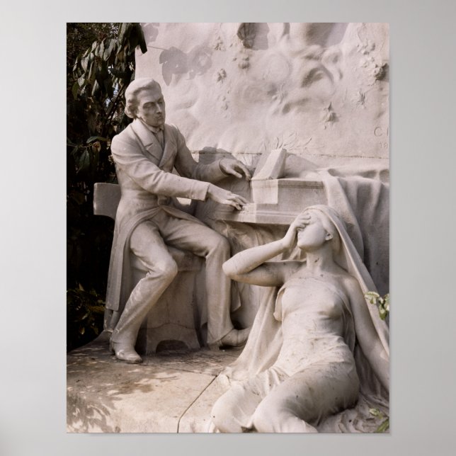 Póster Monumento a Frederic Chopin (Frente)
