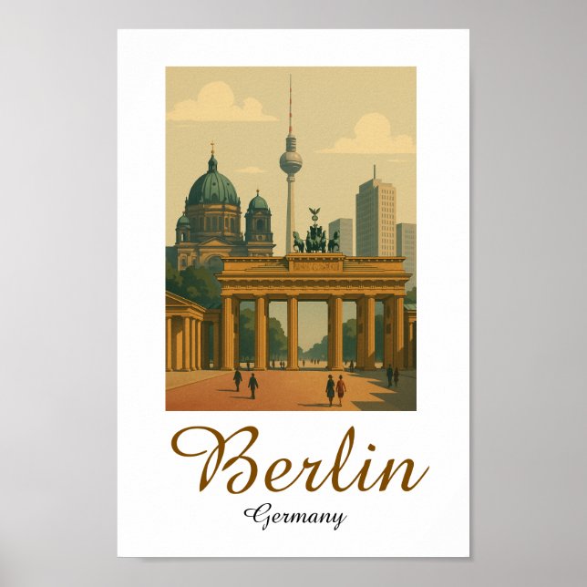 Póster Monumento a la Alemania clásica de Berlín (Frente)