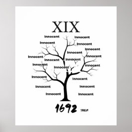 Póster Monumento a la Bruja de Salem