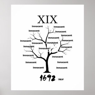 Póster Monumento a la Bruja de Salem