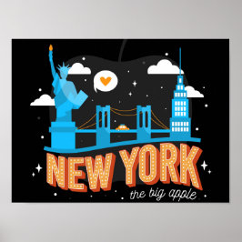 Póster Monumento a la ciudad de Nueva York