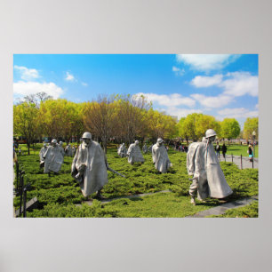 Póster Monumento a la Guerra de Corea