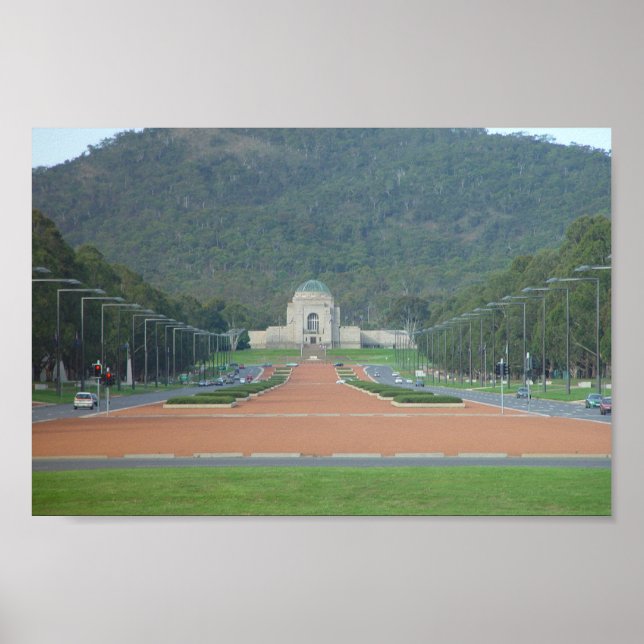 Póster Monumento A La Guerra En Canberra, Ter, La Capital (Frente)