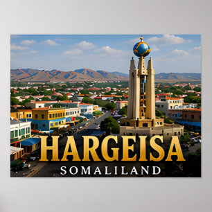 Póster Monumento a la Independencia de Hargeisa y Espírit