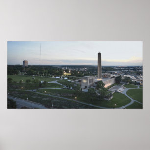 Póster Monumento a la Libertad y Edificio BMA, Kansas Cit