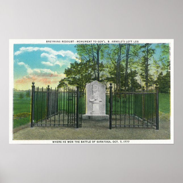 Póster Monumento a la pierna izquierda del general Benedi (Frente)