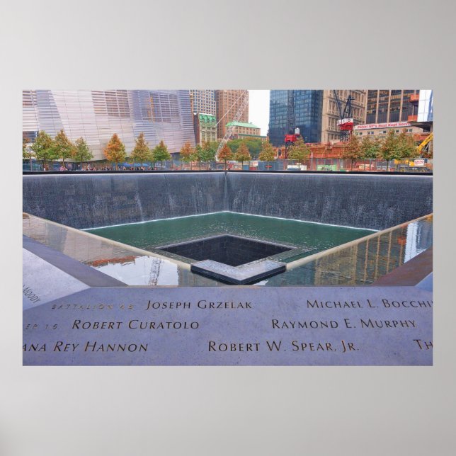 Póster Monumento a la Zona Cero 9-11 (Frente)