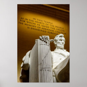 Póster Monumento a Lincoln por Diacritical