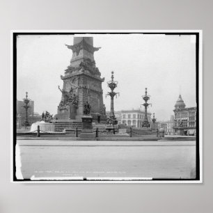 Póster Monumento a los marineros, Indianápolis, cosecha