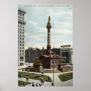 Póster Monumento a los soldados y marineros Cleveland 191