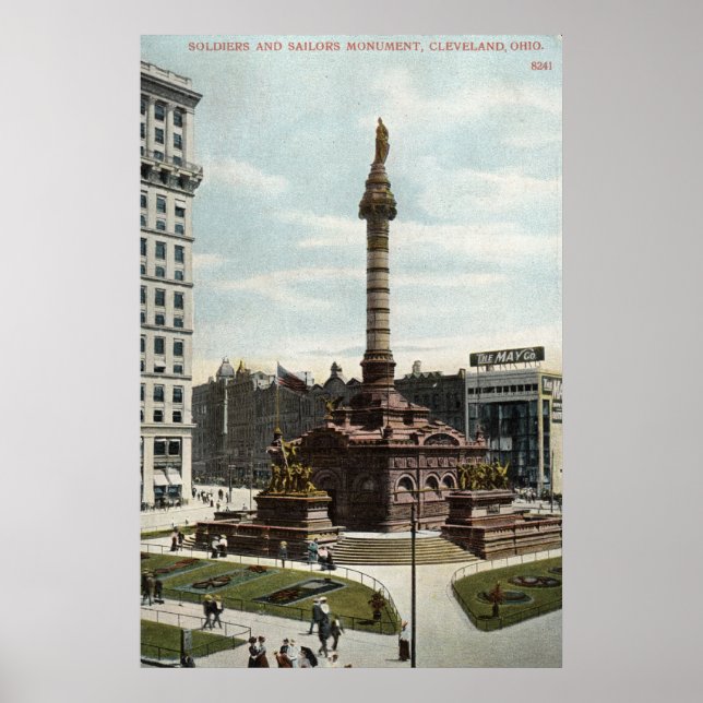 Póster Monumento a los soldados y marineros Cleveland 191 (Frente)