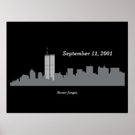 Póster Monumento a los vectores 9/11