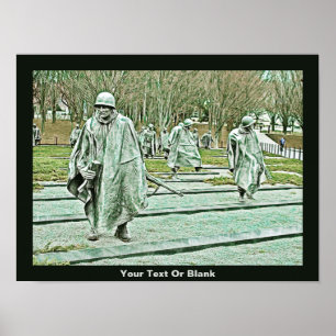 Póster Monumento a los veteranos de guerra de Corea
