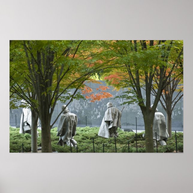 Póster Monumento a los Veteranos de Guerra de Corea (Frente)