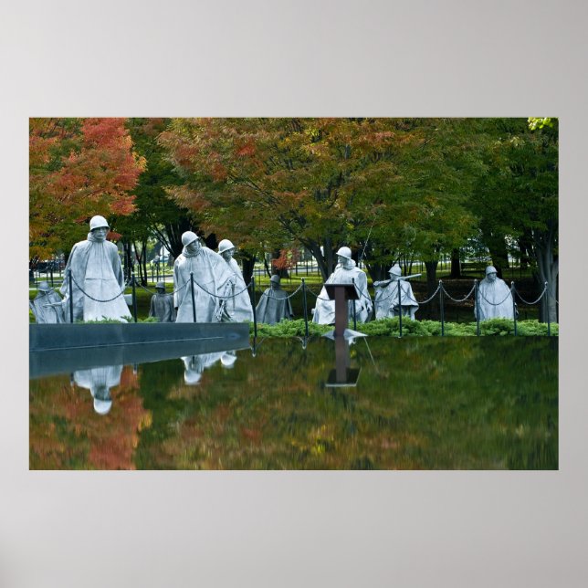 Póster Monumento a los veteranos de guerra de Corea (Frente)
