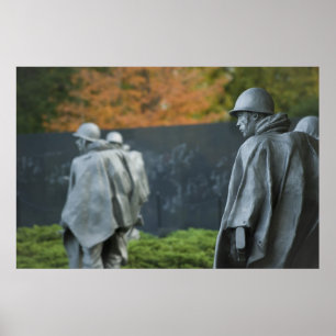 Póster Monumento a los veteranos de guerra de Corea