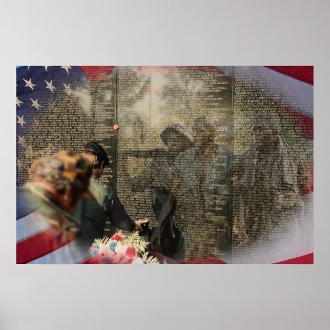 Póster Monumento a los Veteranos de Vietnam (Frente)