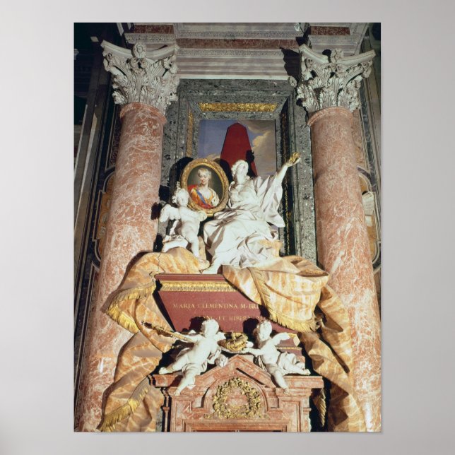 Póster Monumento a María Clementina Sobieska 1739 (Frente)