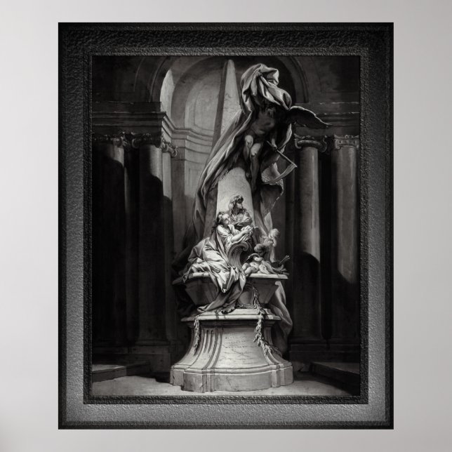 Póster Monumento a Mignard por François Boucher (Frente)