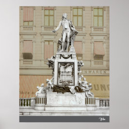 Póster Monumento a Mozart en Viena (feat. 1900)
