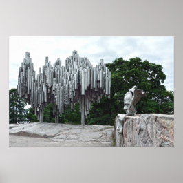 Póster Monumento a Sibelius, Helsinki, Finlandia
