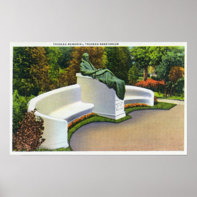 Póster Monumento a Trudeau, Escena del Sanatorio de Trude (Frente)