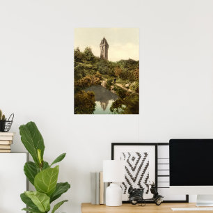 Póster Monumento a Wallace, Stirling, Escocia