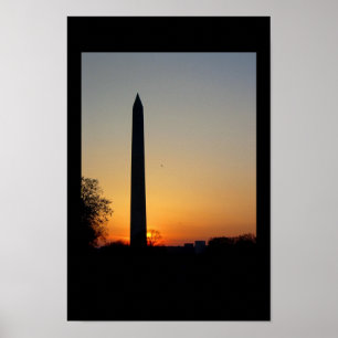 Póster Monumento a Washington en Dusk