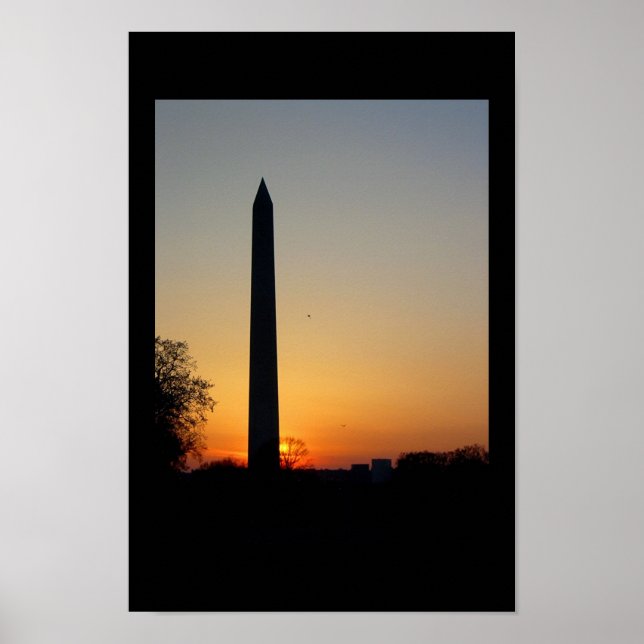 Póster Monumento a Washington en Dusk (Frente)