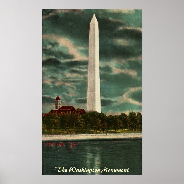 Póster Monumento a Washington por Poster de la noche (Frente)