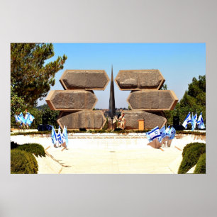 Póster Monumento a Yad Vashem para soldados y partisanos 