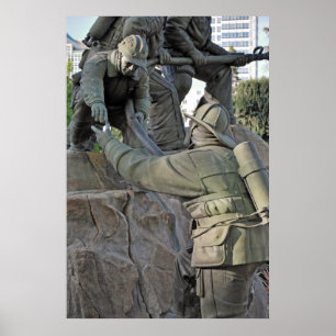 Póster Monumento al bombero "mantenga la línea" poster