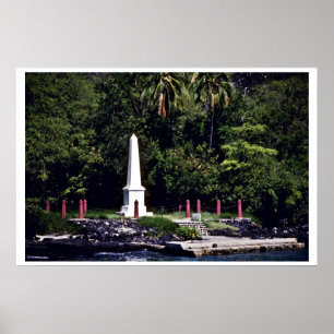 Póster Monumento al Capitán Cook - Hawái
