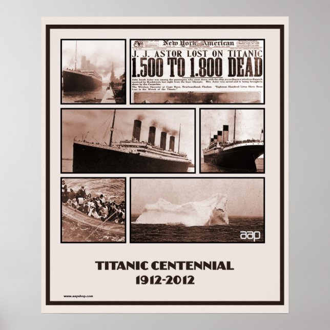 Póster Monumento al Centenario Titanic 1912-2012 (Frente)