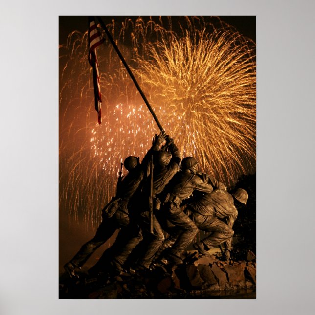 Póster Monumento al Cuerpo de Marines de Estados Unidos (Frente)