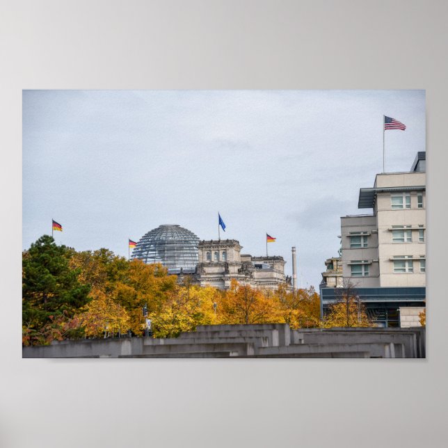 Póster Monumento al Holocausto, Berlín, Alemania (Frente)