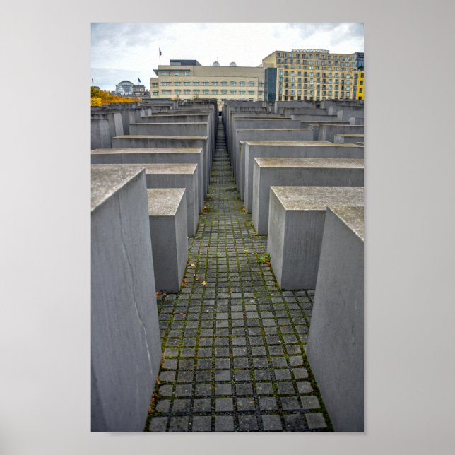 Póster Monumento al Holocausto, Berlín, Alemania (Frente)
