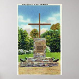 Póster Monumento al Marqués de Montcalm