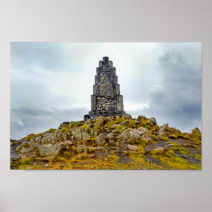 Póster Monumento al poeta islandés Stephan G. Stephansson