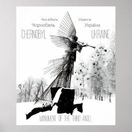 Póster Monumento al Tercer Ángel - Chernobyl, Ucrania