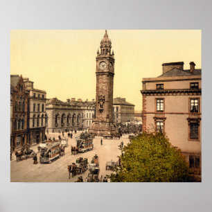 Póster Monumento Albert a la escena de la calle Belfast d