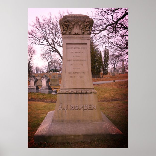 Póster Monumento Borden, río Caído, MAMÁES - A.J. Borden (Frente)