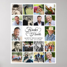 Póster Monumento conmemorativo 18 Collage de fotos para s