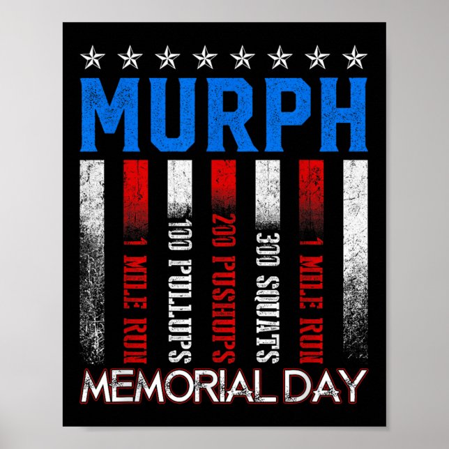 Póster Monumento conmemorativo a Murph, ejercicio de entr (Frente)
