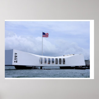 Póster Monumento conmemorativo a USS Arizona