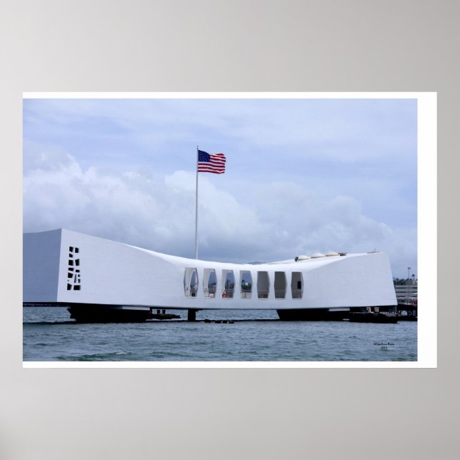Póster Monumento conmemorativo a USS Arizona (Frente)