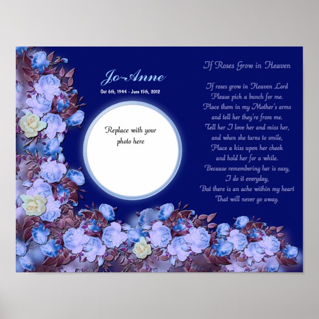 Póster Monumento conmemorativo - madre - Rosas de IF crec (Frente)