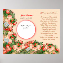 Póster Monumento conmemorativo - madre - Rosas de IF crec