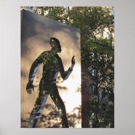 Póster MONUMENTO HOMBRE INVISIBLE EN EL Poster DE LA CIUD