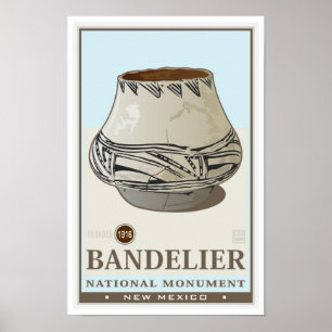 Póster Monumento nacional 3 de Bandelier